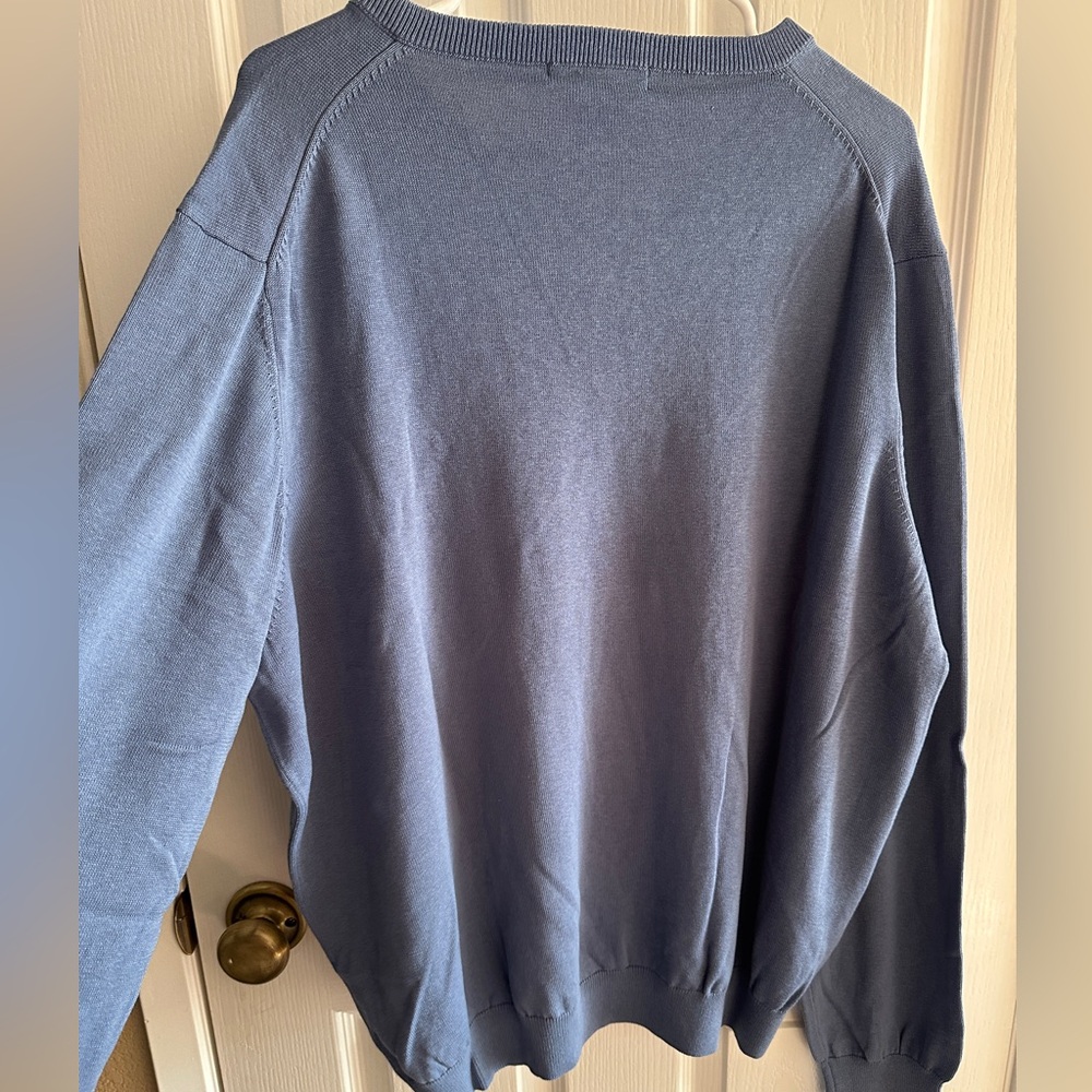 NWT FoxCroft Blue VNeck Men’s Sweater
Size XXL - Picture 3 of 4